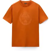 Napapijri T-Shirt 'S-Bollo' mandarine / homard