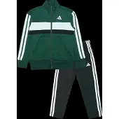 Adidas Survêtement 'Seasonal Essentials Tiberio' vert foncé / noir / blanc