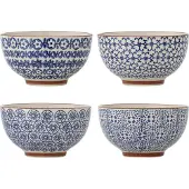 Bloomingville Bols Karine bleus, lot de 4