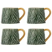 Bloomingville Ensemble de 4 tasses Woodsby