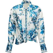 Salsa Jeans Chemisier bleu / jaune / blanc