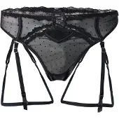 Hunkemoller String 'Kat' noir