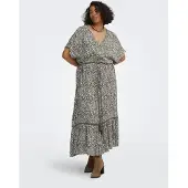 ONLY Robe-chemise 'CARViwi' vert / blanc