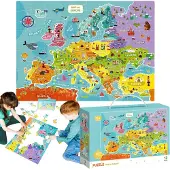 Dodo Puzzle Carte de l'Europe 100 pièces