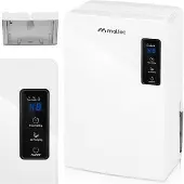 Maltec Déshumidificateur Déshumidificateur Dh-2200, Silencieux, Décongélation automatique, Compact efficace Noir