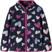 Name it Veste en polaire 'NMFMeeko' bleu marine / rose / rose / blanc