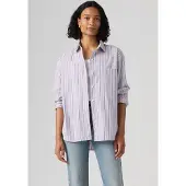 Levi's Harlie Boyfriend Long Sleeve Shirt Violet L Femme