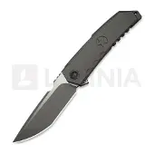 We Knife Couteau pliant Capstan, Gray Titanium, Stonewash