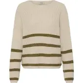 Fransa Pull-over 'FRERETTA' beige / olive