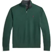 Ralph Lauren pour homme. 710812963074 Pull en maille ultra-douce avec fermeture éclair verte (M), Casuel, Coton