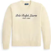 Ralph Lauren Pull-over crème / bleu marine