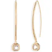 Ralph Lauren Boucles d'oreilles 'DARLENE' or / transparent