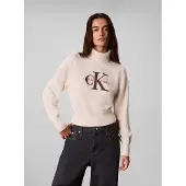 Calvin Klein Jeans Pull-over gris / rouge / blanc