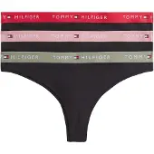 Tommy Hilfiger Underwear String kaki / rose ancienne / rouge / noir