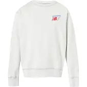 New Balance Sweat-shirt bleu roi / gris / gris clair / orange