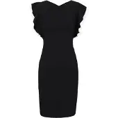 Anna field Robe de cocktail noir / blanc