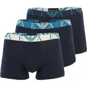 Emporio Armani Boxers bleu marine / bleu roi / blanc cassé