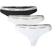 Calvin Klein Underwear String gris clair / noir / blanc / blanc cassé