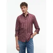 Tommy Hilfiger Chemise 'Flex' rouge carmin / blanc