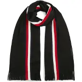 Tommy Hilfiger Écharpe 'RASHELLE' marine / rouge / noir / blanc