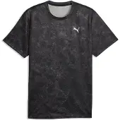 Puma T-Shirt fonctionnel gris / noir / blanc