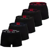 HUGO Boxers violet / canneberge / noir / blanc