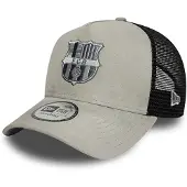 New Era Faux Suede Trucker Fc Barcelona Cap Gris