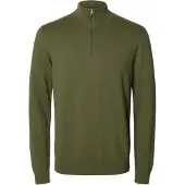 Selected Pull-over 'Berg' olive