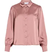 Vila Enna Ravenna Balloon Long Sleeve Shirt Rose 42 Femme