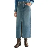 Wrangler Maxi Denim Skirt Bleu 34 / 00 Femme