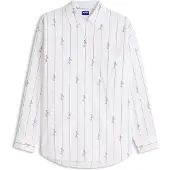 HUGO Chemisier Oversize en popeline de coton à logos manuscrits