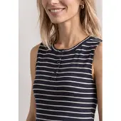 Street One Robe bleu nuit / blanc