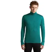 Icebreaker 200 Real Descender Half Zip Sweatshirt Vert M Homme
