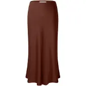 Selected Lena Midi Skirt Orange 44 Femme