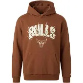 New Era Sweat-shirt 'NBA CHIBUL' marron / blanc