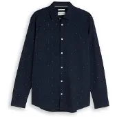 Tom Tailor Chemise bleu foncé / blanc