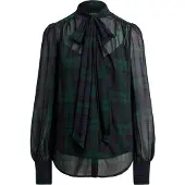 Ralph Lauren Chemisier indigo / émeraude / noir