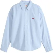 Levi's Chemise 'Battery' bleu clair / rouge