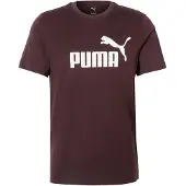 Puma T-Shirt fonctionnel 'Ess No. 1' chocolat / blanc