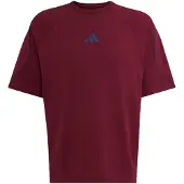Adidas T-Shirt fonctionnel 'Stadium' bleu marine / bordeaux