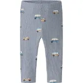 Name it Leggings 'NBMOTTOMAN JOHN' beige foncé / bleu-gris / blanc
