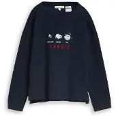 Tom Tailor Sweat-shirt bleu marine / rouge / blanc