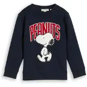 Tom Tailor Sweat 'Peanuts' bleu foncé / blanc