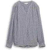 Tom Tailor Chemisier bleu clair / noir / blanc