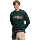 Superdry Homme Sweat Athletic Applique Coupe Décontractée Green Taille: Xxl