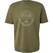 Napapijri T-Shirt 'S-BOLLO' olive / vert pastel
