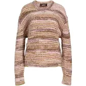 JJXX Pull-over 'JXSIMONE' écru / marron / olive / rosé