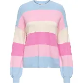 ONLY Pull-over 'ONLATIA' crème / bleu pastel / rose / rose
