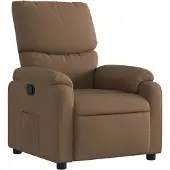 vidaXL Fauteuil relax brun Tissu