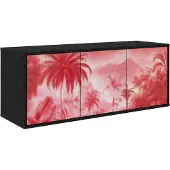 Syfax Meuble TV mural AACHEN, 102 x 33 x 40 cm, fabriqué en panneaux de particules